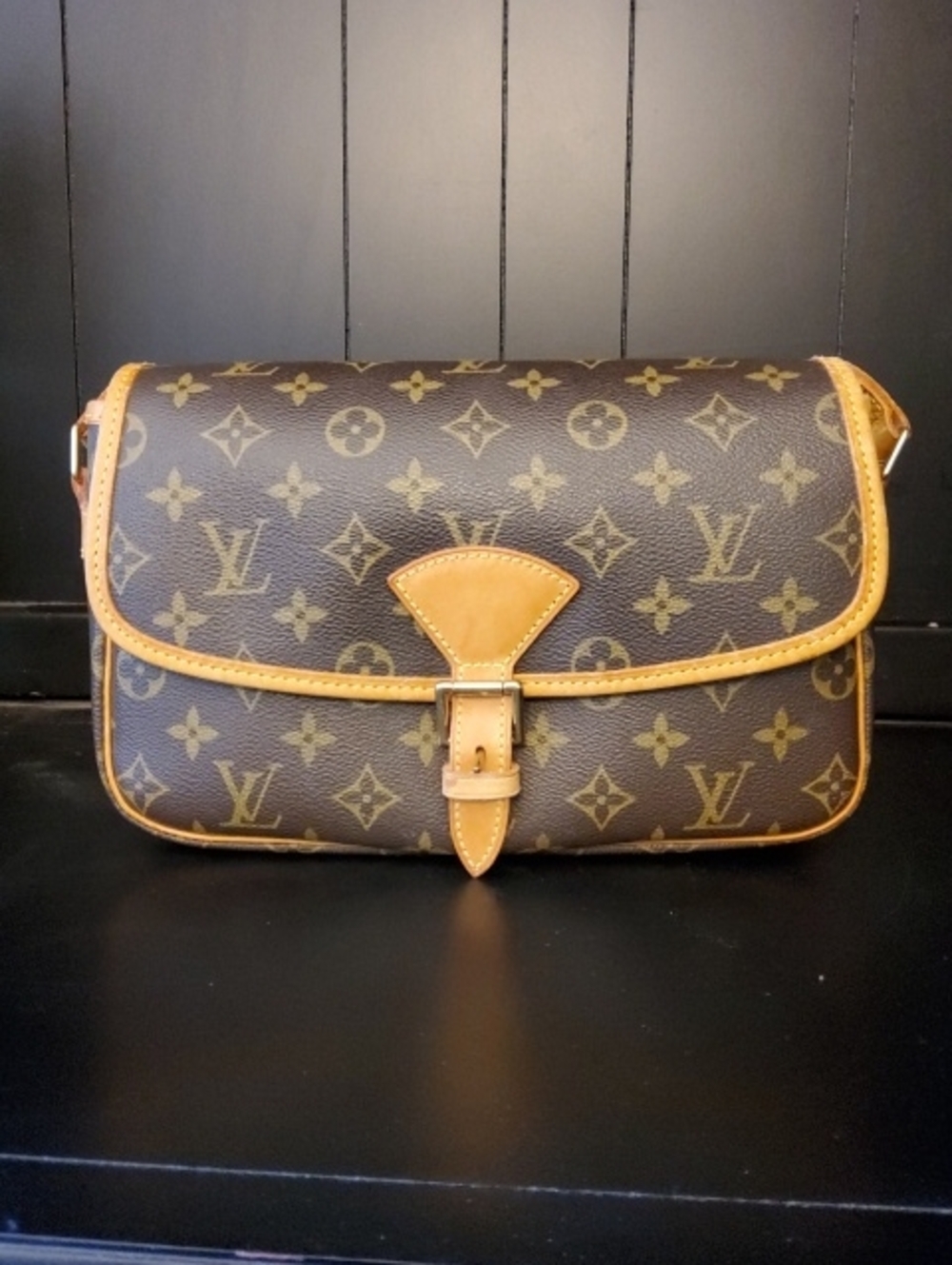 Authentic Louis Vuitton Monogram Sologne Crossbody Bag